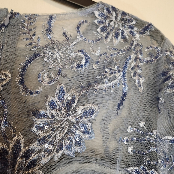 Mosy Floral Lace Maxi Dress Size S Formal Wedding, Prom, Coctail - Picture 4 of 9